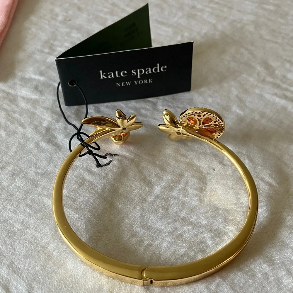 Kate Spade: Sweet Citrus Hinge Cuff- Gold Tone - Picture 11 of 16